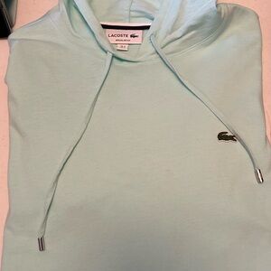 Lacoste Mint Green Jersey Hoodie Long Sleeve